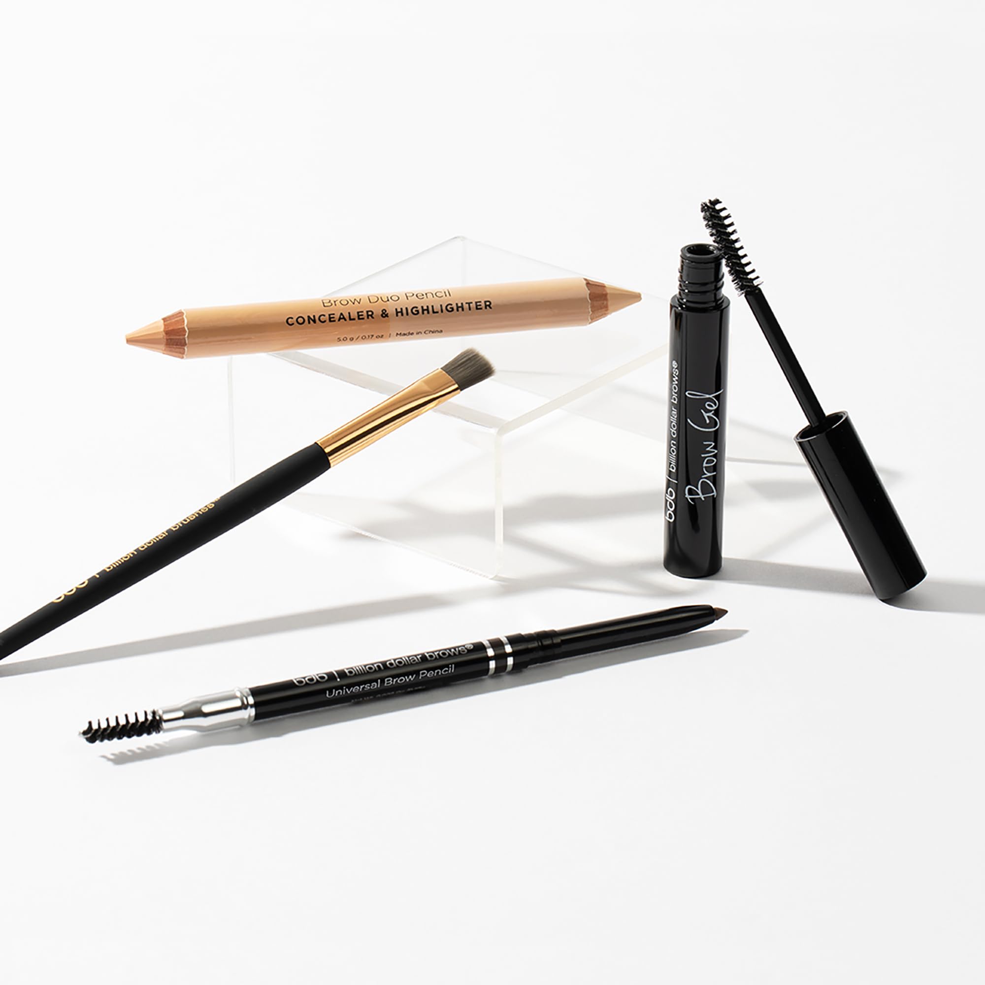 Billion Dollar Brows brow duo pencil highlights and conceals edges.