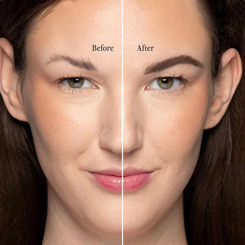 Billion Dollar Brows taupe pencil application sweep for quick shaping
