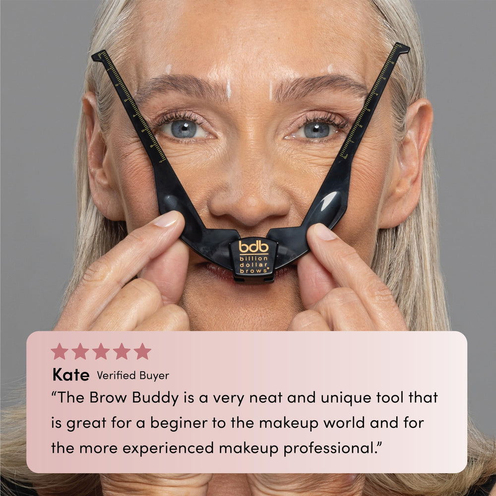 Billion Dollar Brows precision brow tools empower beginner-friendly shaping.