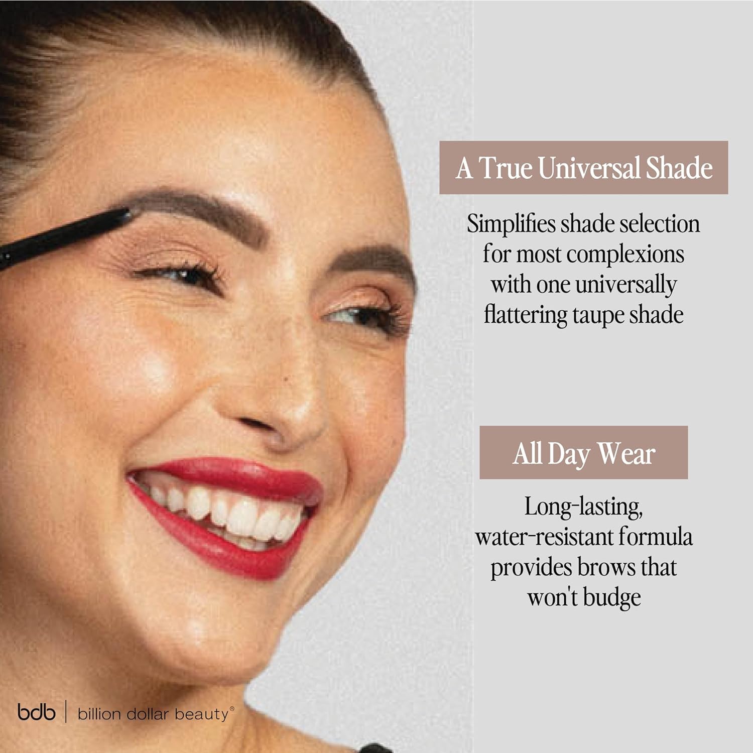 Billion Dollar Brows 4-pack compact for on-the-go touchups.