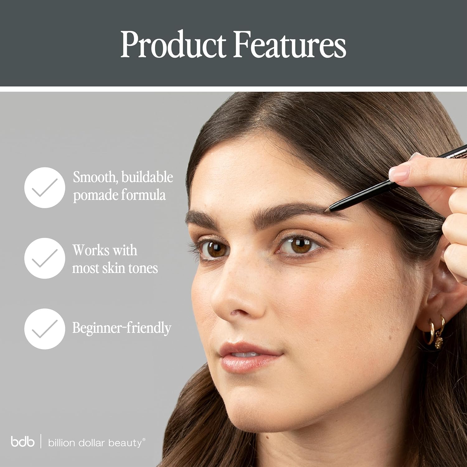 Billion Dollar Brows define and fill with buildable coverage.
