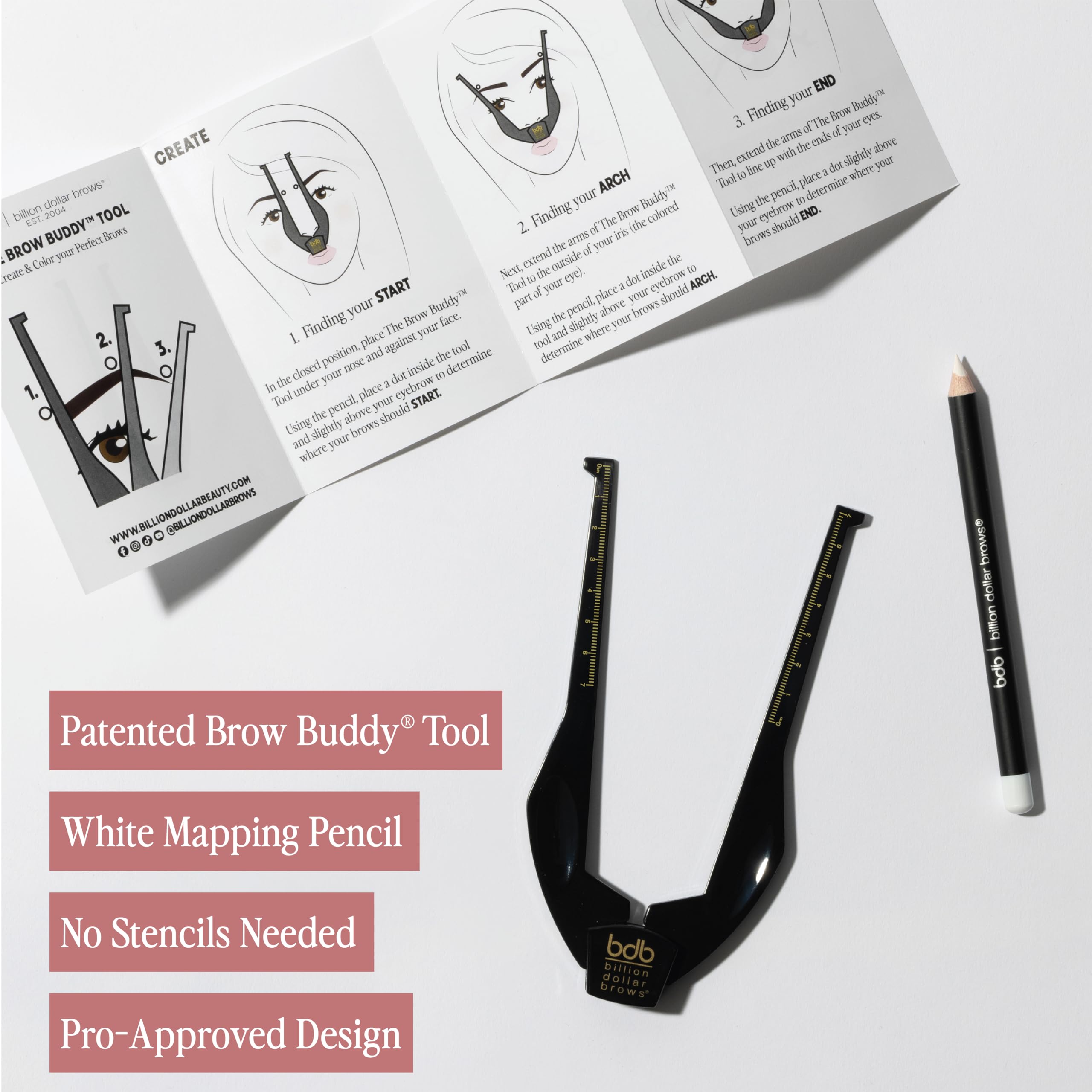Billion Dollar Brows vegan cruelty-free kit for ethical brow care.