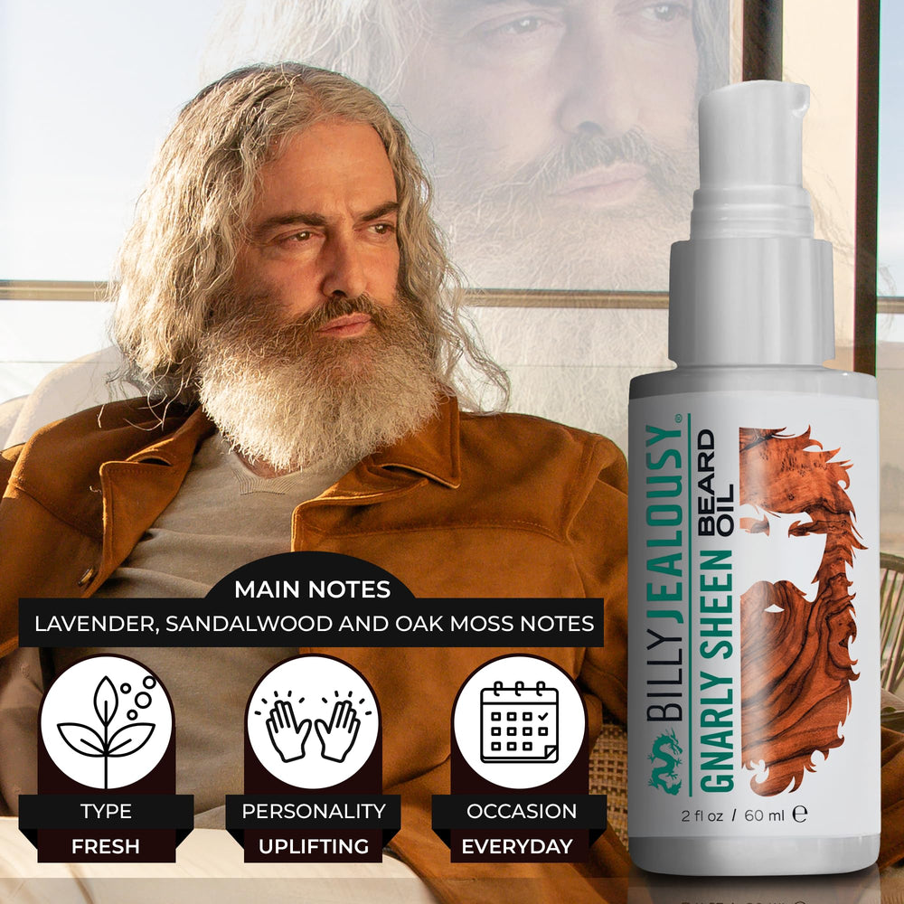 Billy Jealousy Beard Oil hand-application showing lightweight hydration.