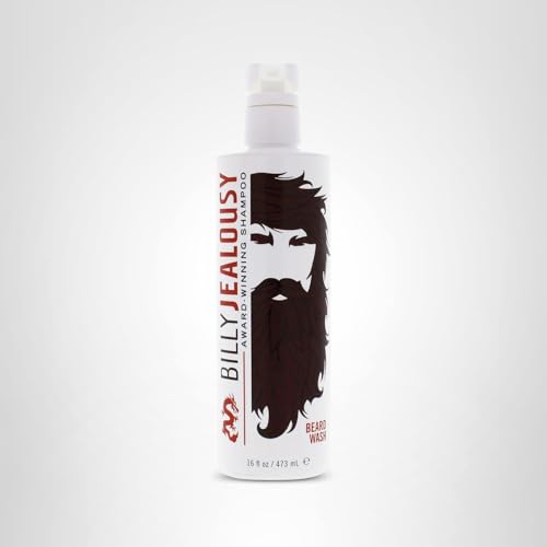 Billy Jealousy Beard Wash shower scene suggests daily grooming ritual and refreshing scent.