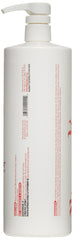 Close-up of product label on Billy Jealousy Cashmere Coat showing DHT blockers.