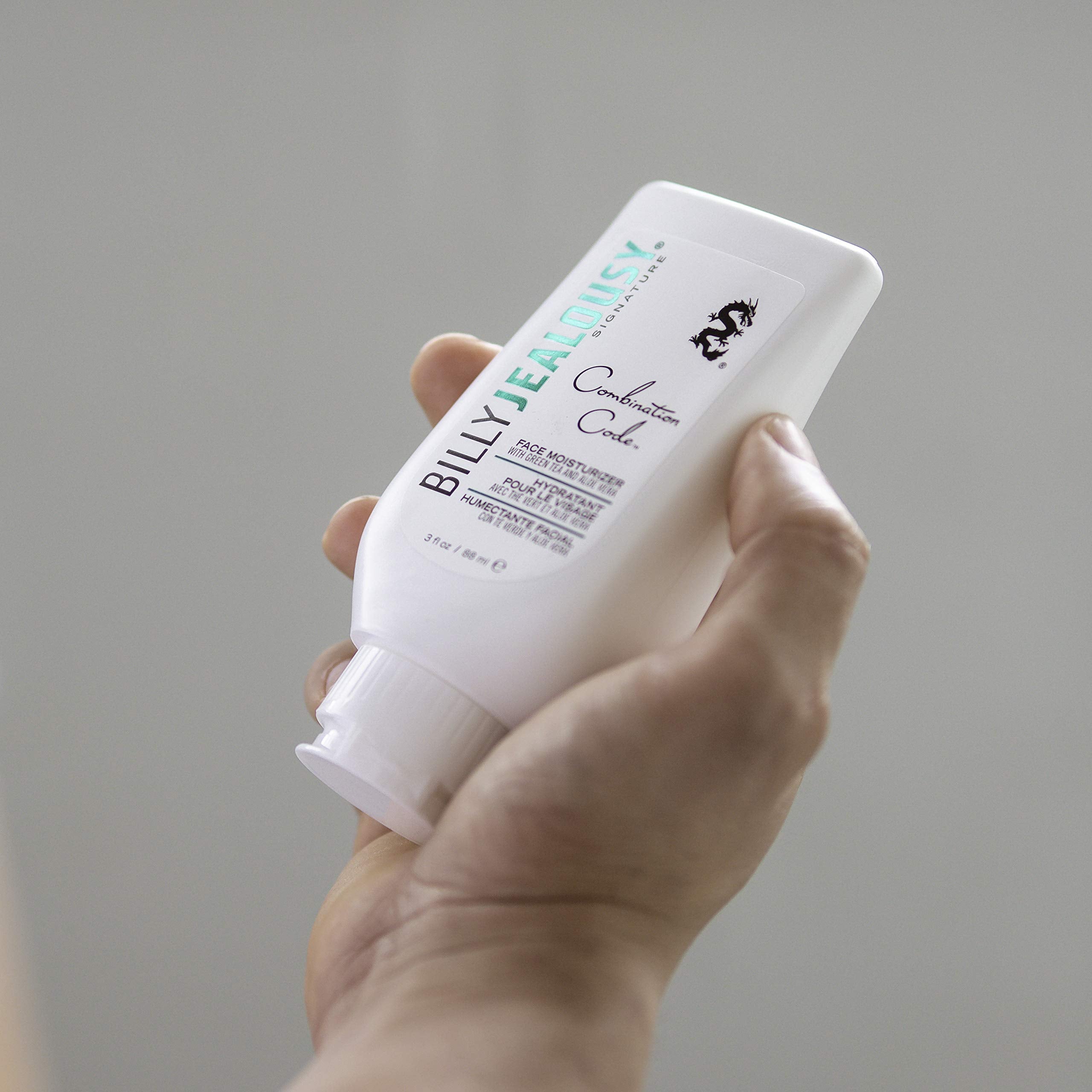 Billy Jealousy Combination Code absorption-fast matte finish for oilier skin.