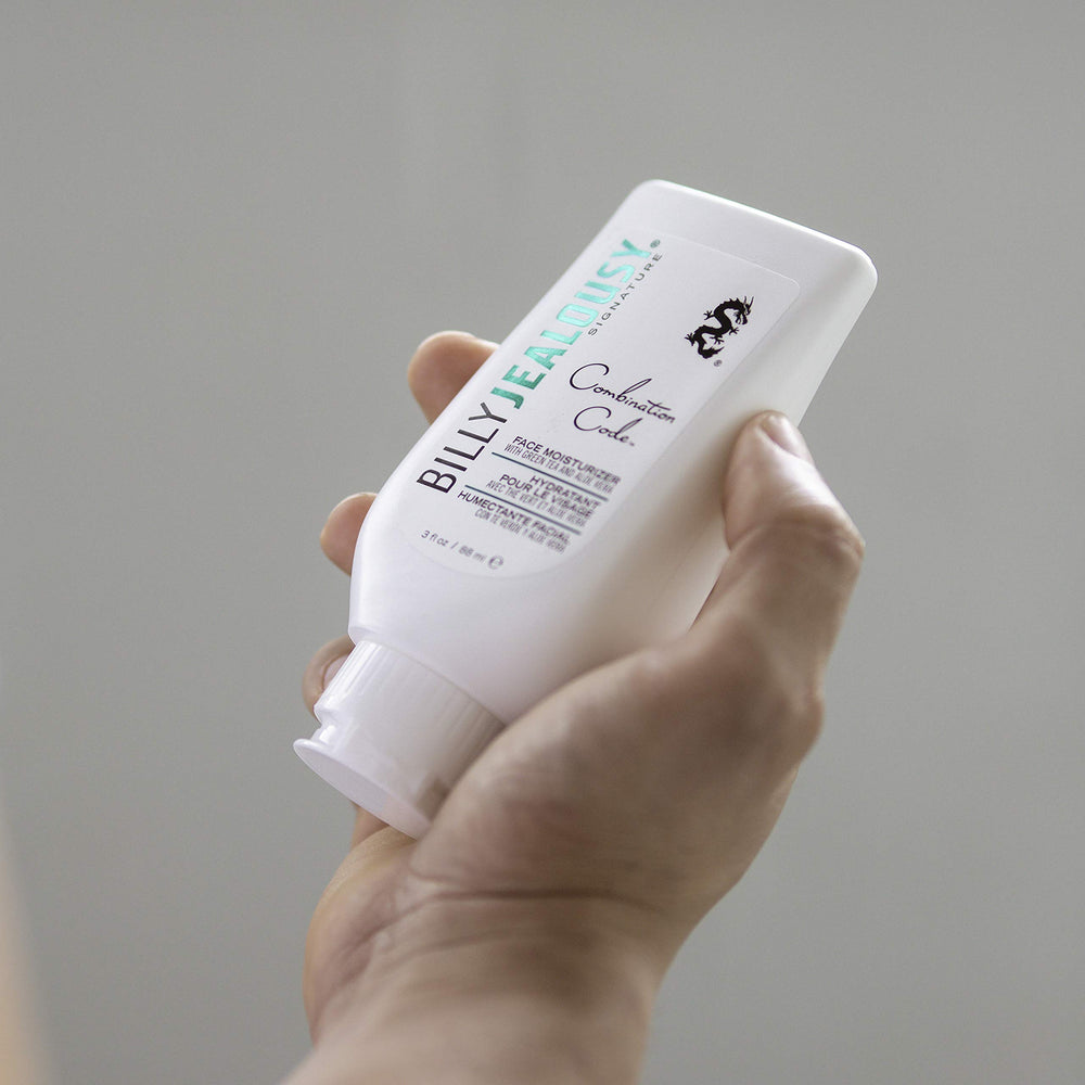 Billy Jealousy Combination Code absorption-fast matte finish for oilier skin.