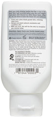 Billy Jealousy Shaved Ice balm label closeup showing soothing ingredients