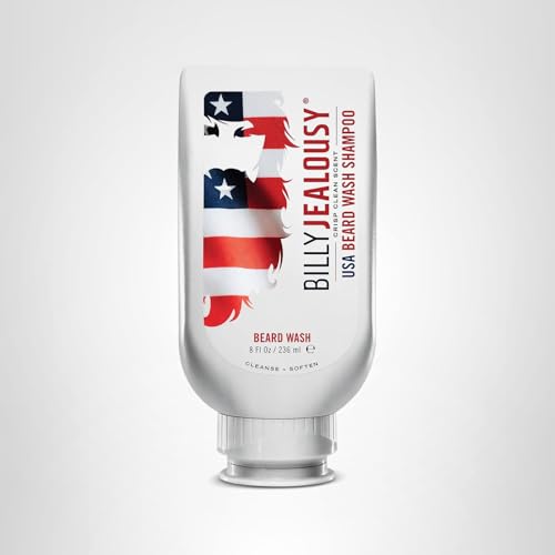 Billy Jealousy USA Beard Wash safe formula ideal for sensitive skin.