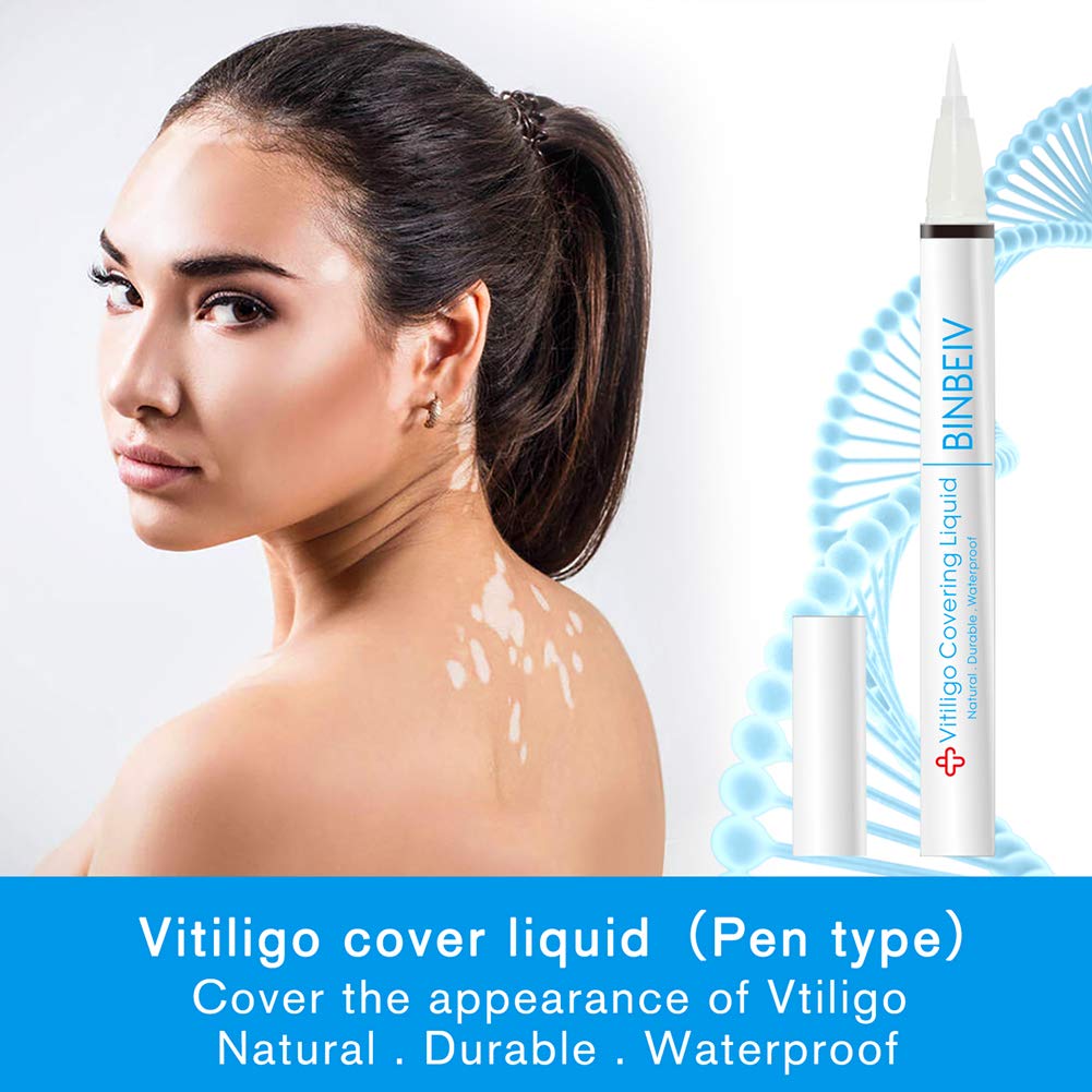 BINBEIV Vitiligo Cover Liquid applicator tip enables precise, mess-free application