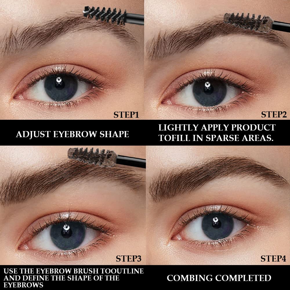 BINGBRUSH brow gel provides 360 degree coating for fuller brows.