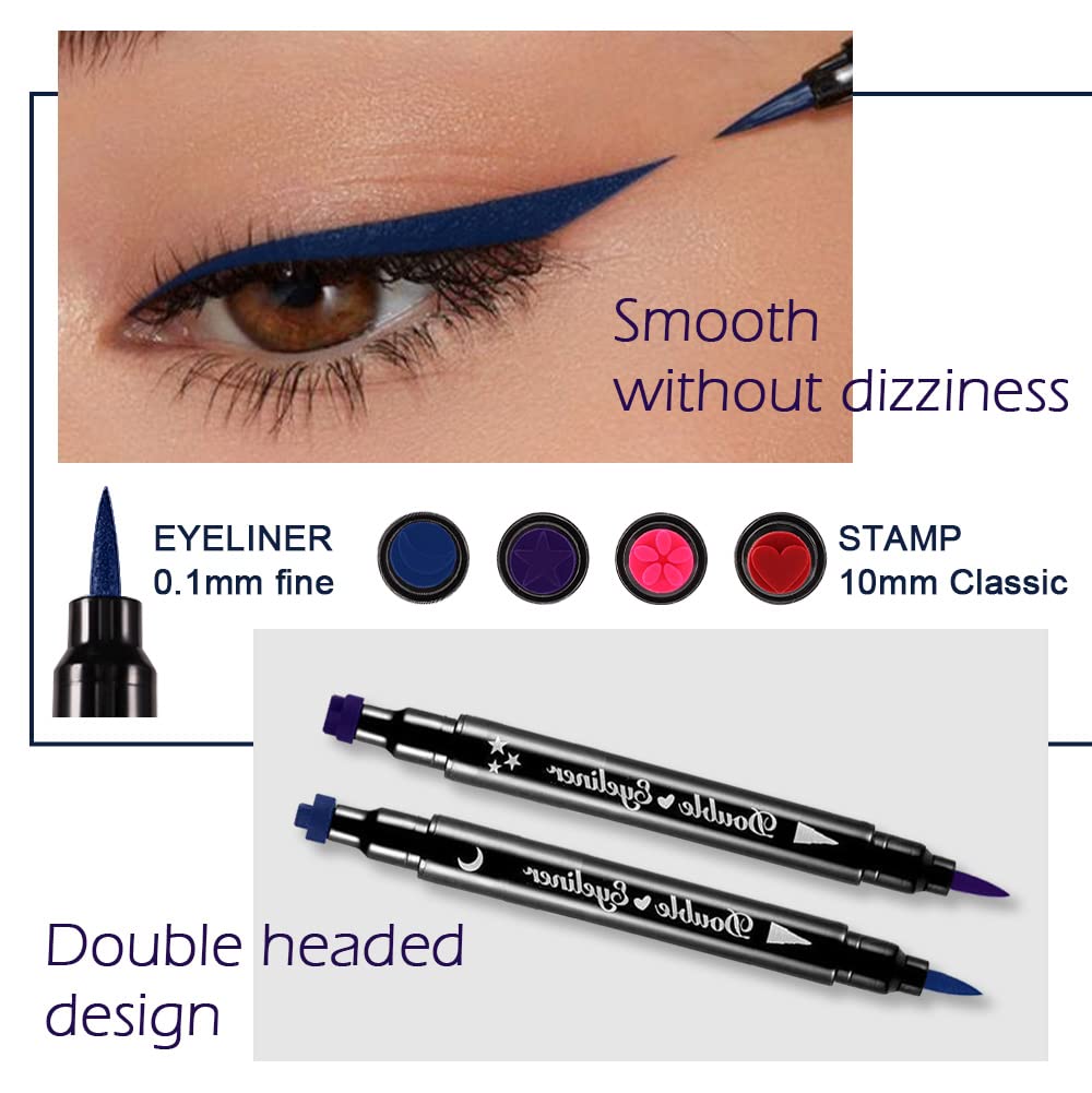BINGBRUSH eyeliner stamp in action for precise cat-eye application.