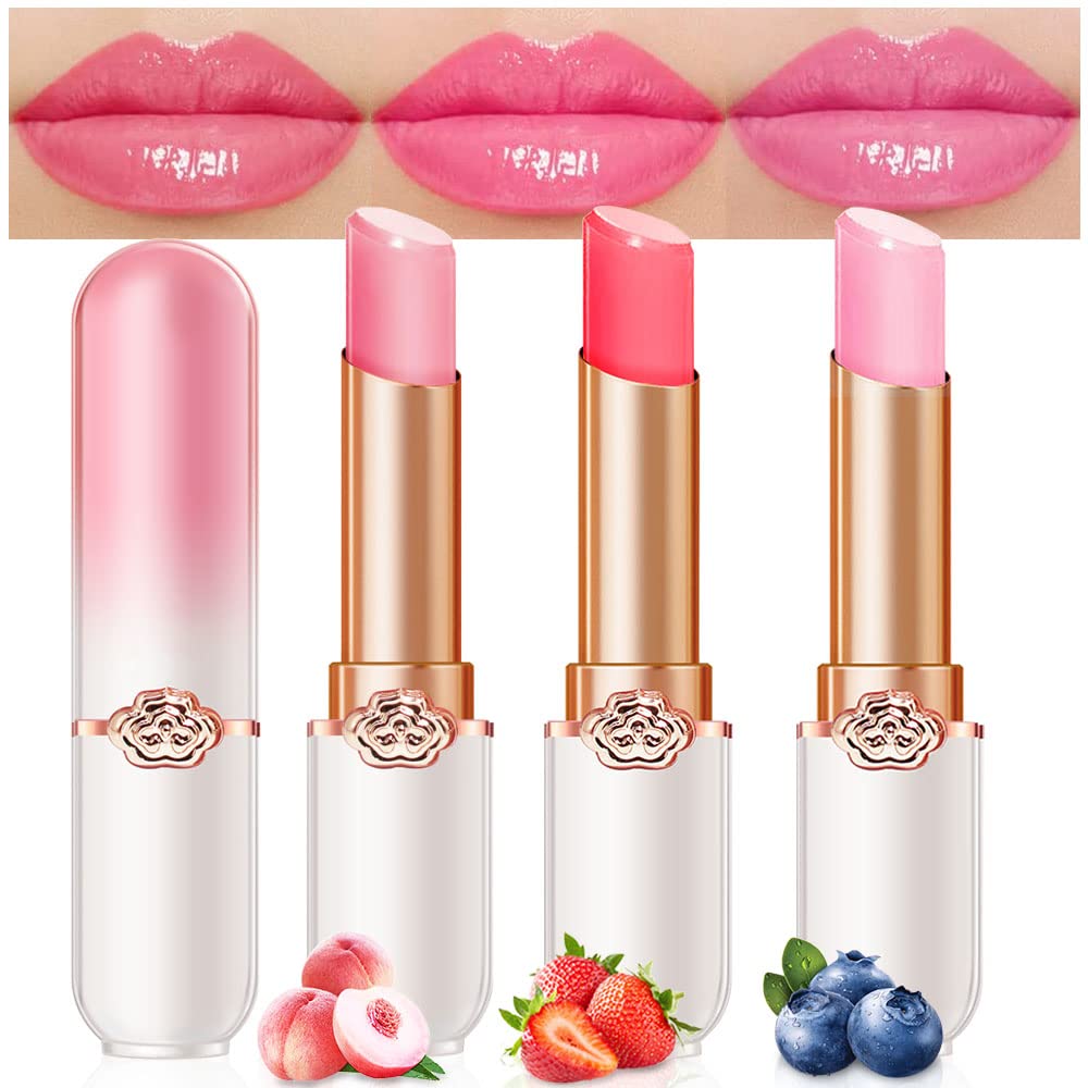 BINGBRUSH Peach color-changing lipstick front view showing adaptive tint and hydration.