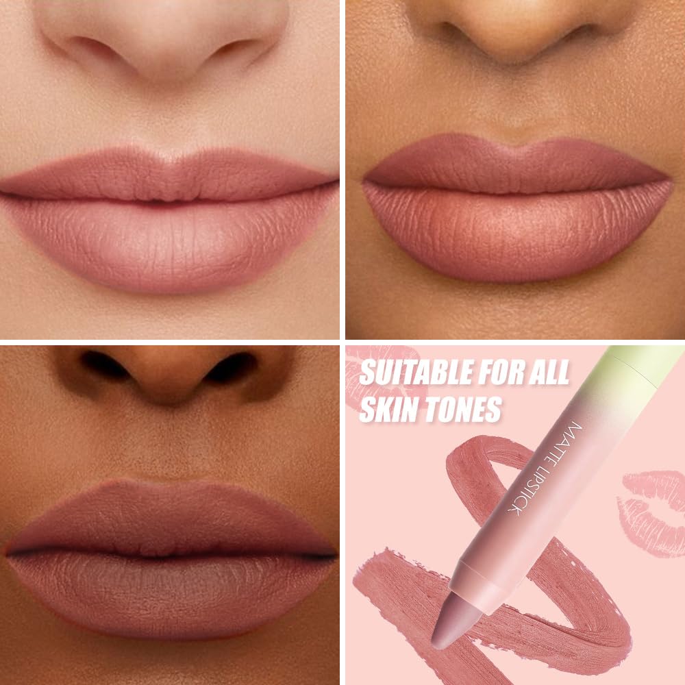 BINGBRUSH smudge-proof lip crayon in Rose Latte delivers pigmented, comfortable color