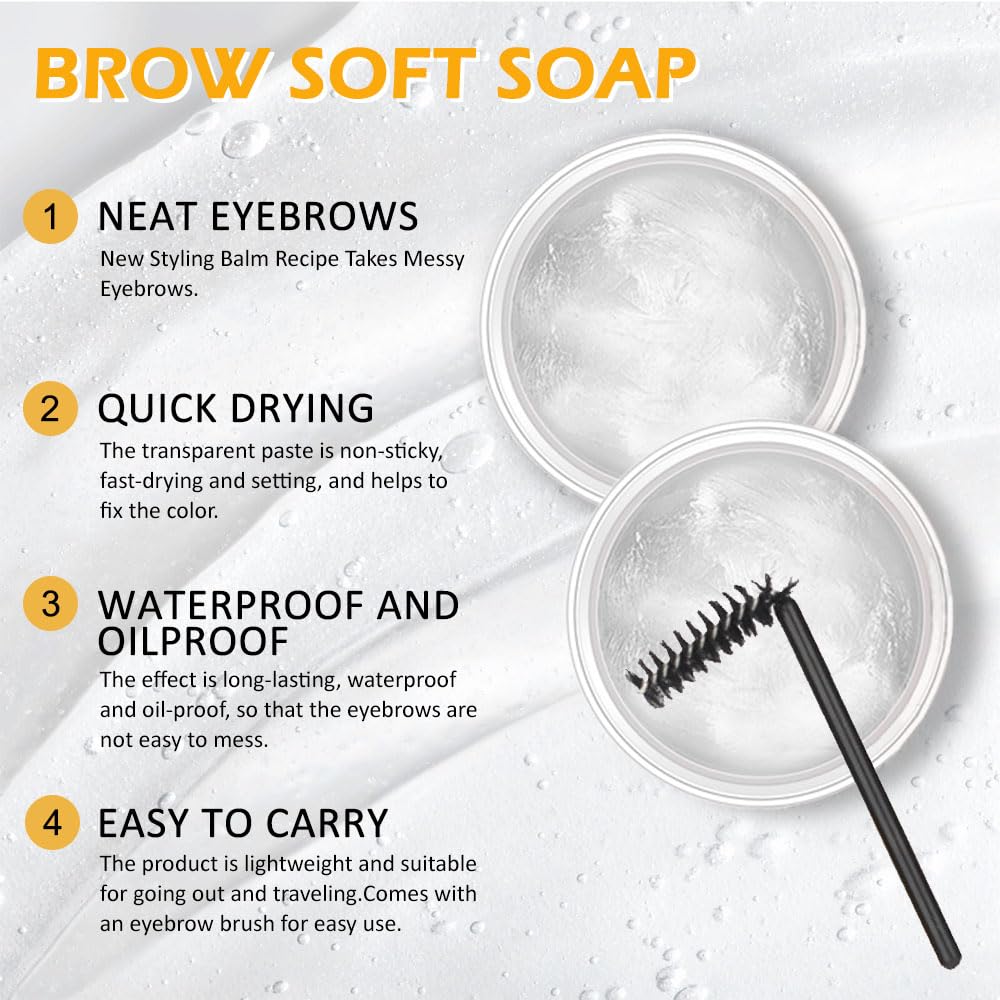 Bingbrush brow wax close-up showing long-lasting hold and natural texture.