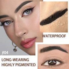Two brushes shown: bevelled for precise application and spiral for grooming.