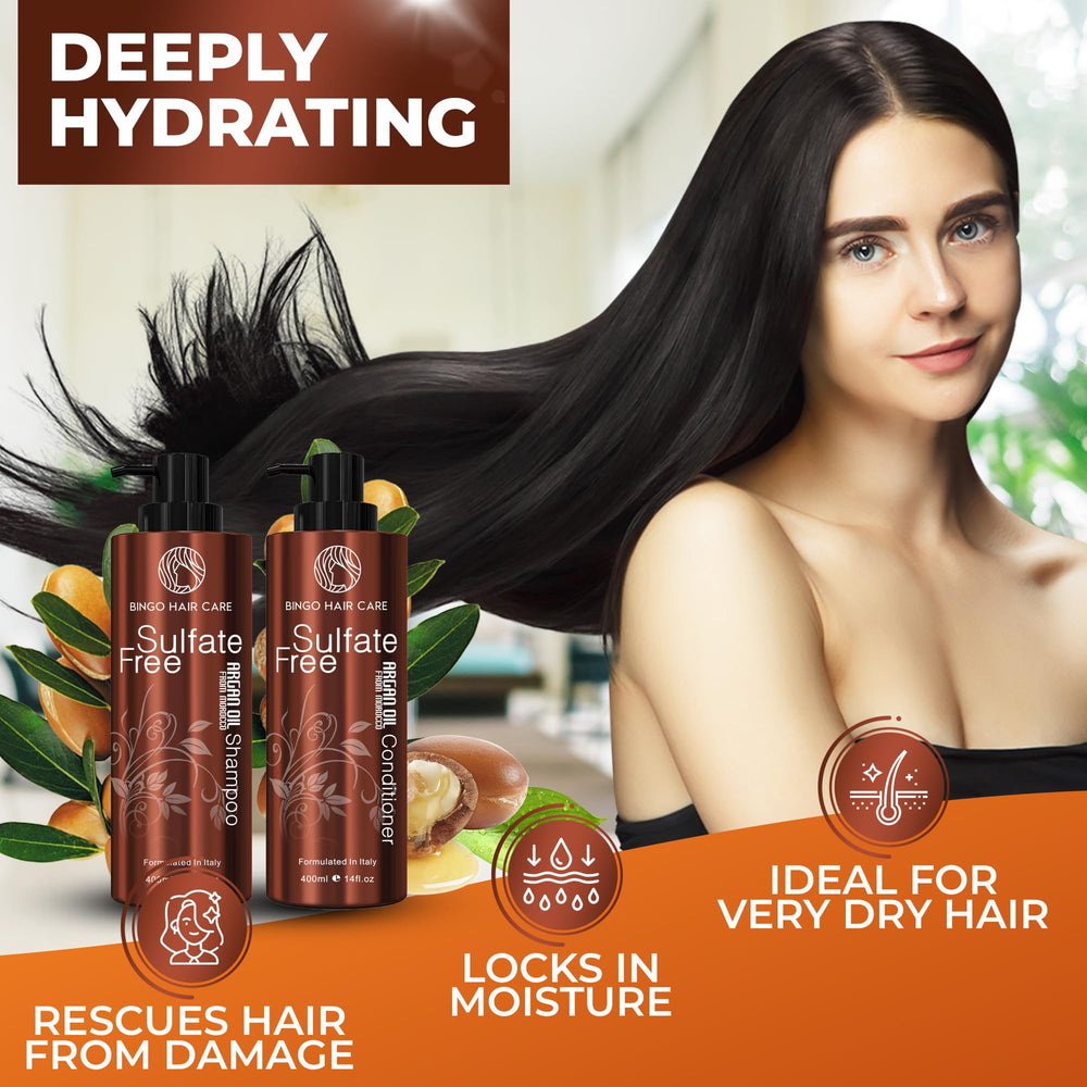 BINGO HAIR CARE Color Treated Hair Ready for Styling with hydrating duo