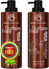 BINGO HAIR CARE Moroccan Argan Oil Shampoo bottle closeup highlighting hydration benefits