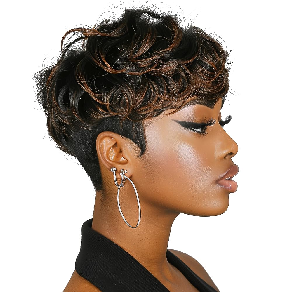 BingSing short pixie wig ideal for cosplay, daily use or events.