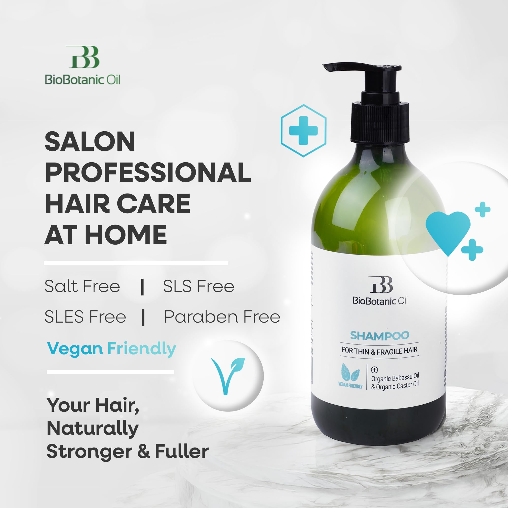 Bio Botanic Oil Shampoo lather demonstrates gentle cleansing