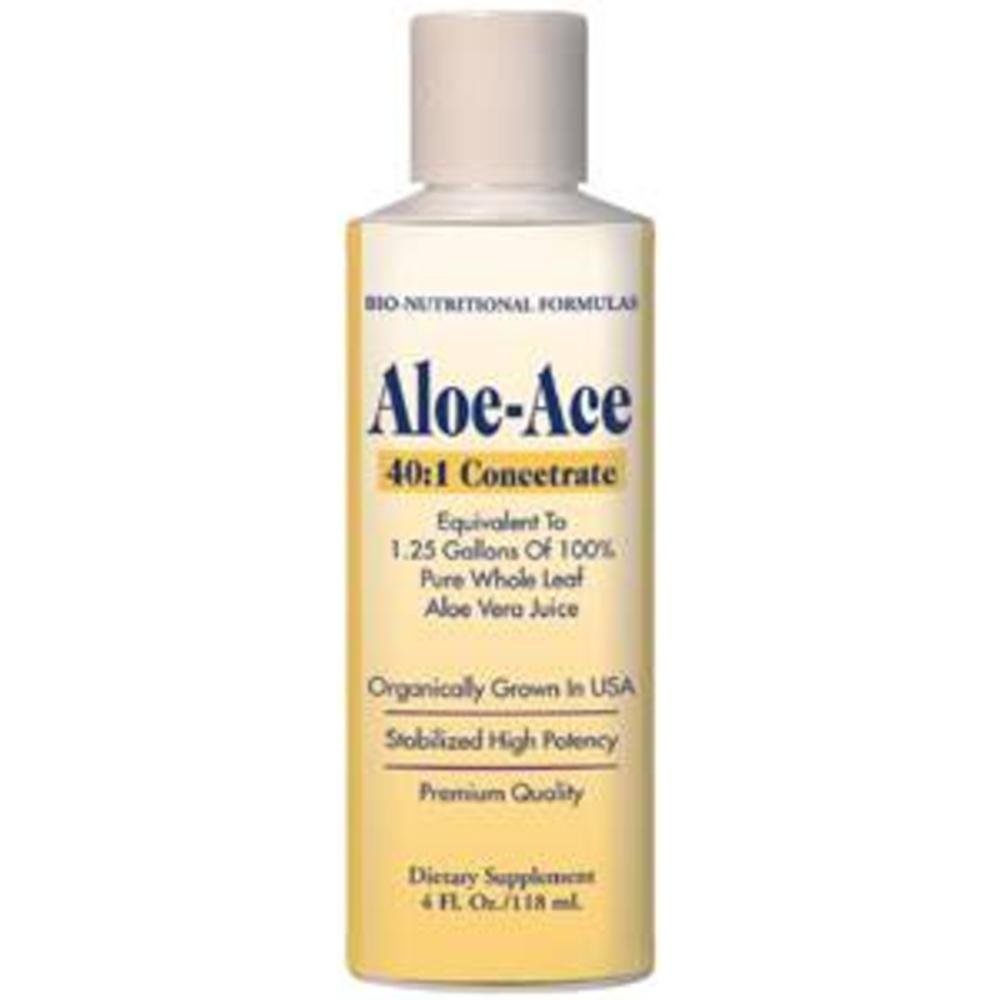 Bio-Nutritional Formulas Aloe-Ace 40:1 bottle for daily aloe concentrate use and hydration support