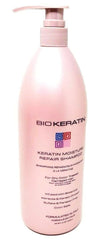 Bio PureOils Vered Biokeratin Moisture Repair Shampoo bottle reviving dry, damaged hair with deep moisture