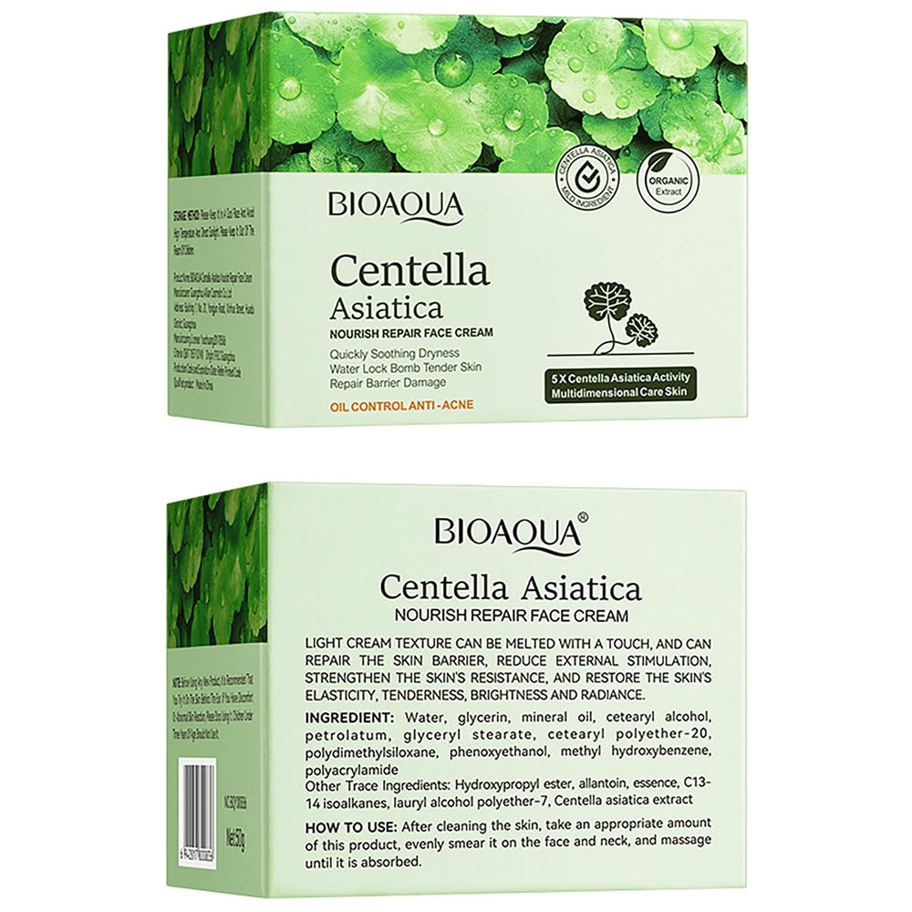 BIOAQUA Centella Asiatica Nourish Repair product shot with soft lighting