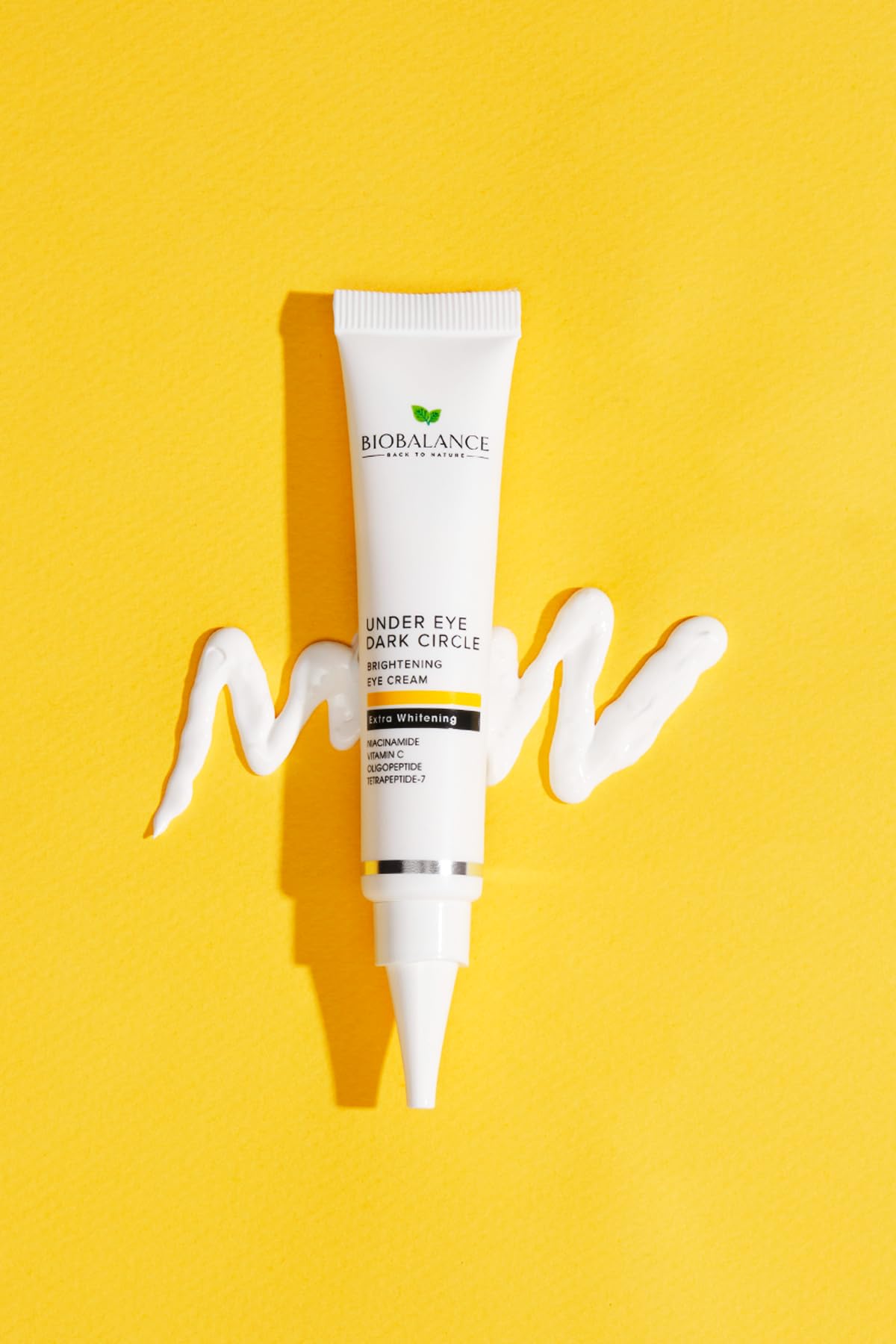 BioBalance Brightening Eye Cream packaging with compact 15 ml size.