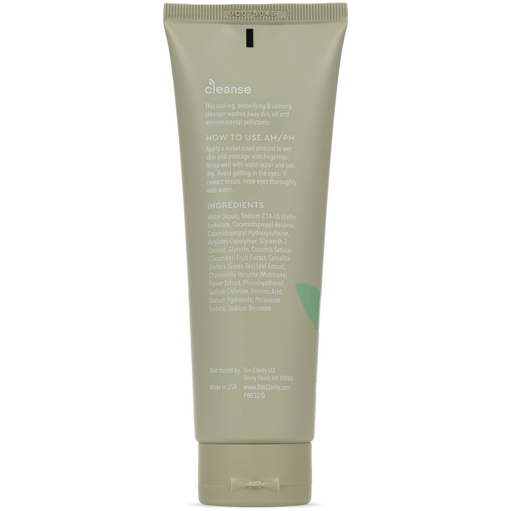 BioClarity Face Cleanser clean-face-application demonstrates gentle makeup removal in daily routine.