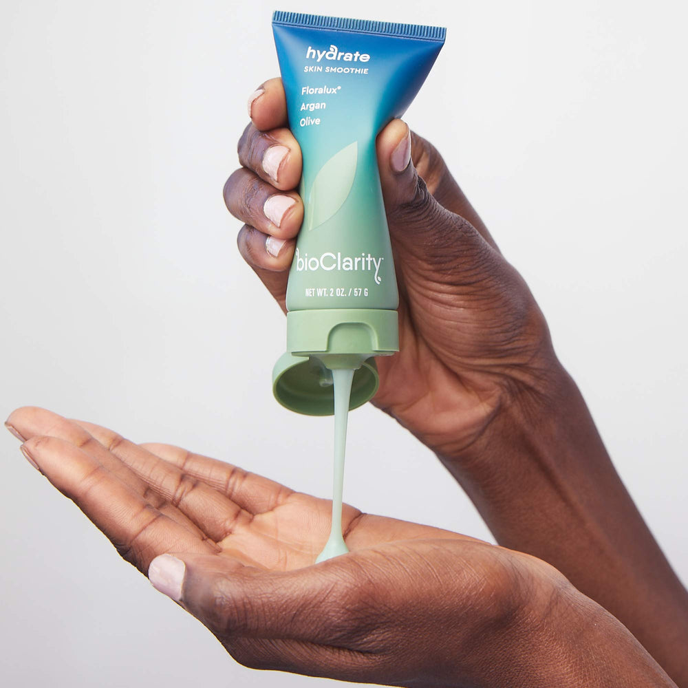 BioClarity olive-esters soothing image highlights emollients for daily comfort.