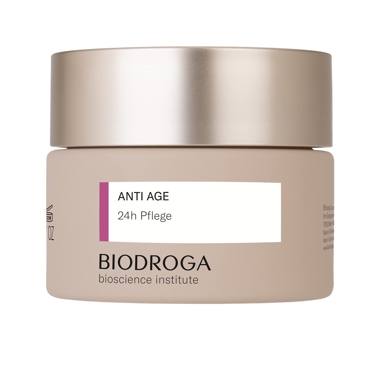 Biodroga 24h Care bottle pump for easy application and daily anti-aging support