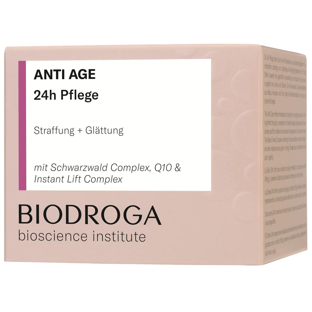 Biodroga 24h Care texture closeup shows silky feel for smooth, firming care