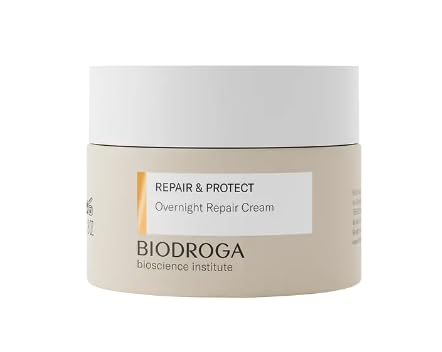 BIODROGA Bioscience Institute Repair & Protect Overnight Repair Cream bottle for overnight skin support and resilience