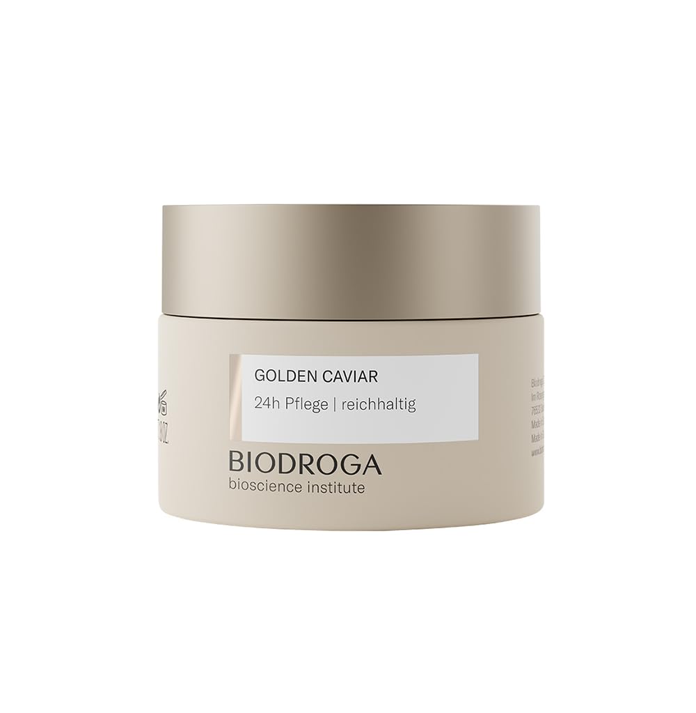 BIODROGA Golden Caviar 24h Care Rich bottle close-up for deep hydration