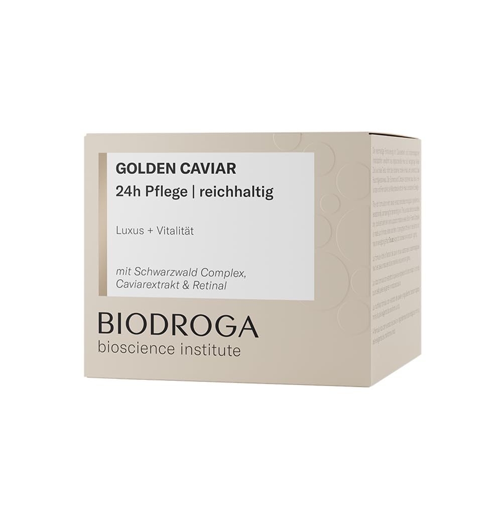BIODROGA Golden Caviar 24h Care Rich texture on skin inviting pampering and smoother feel