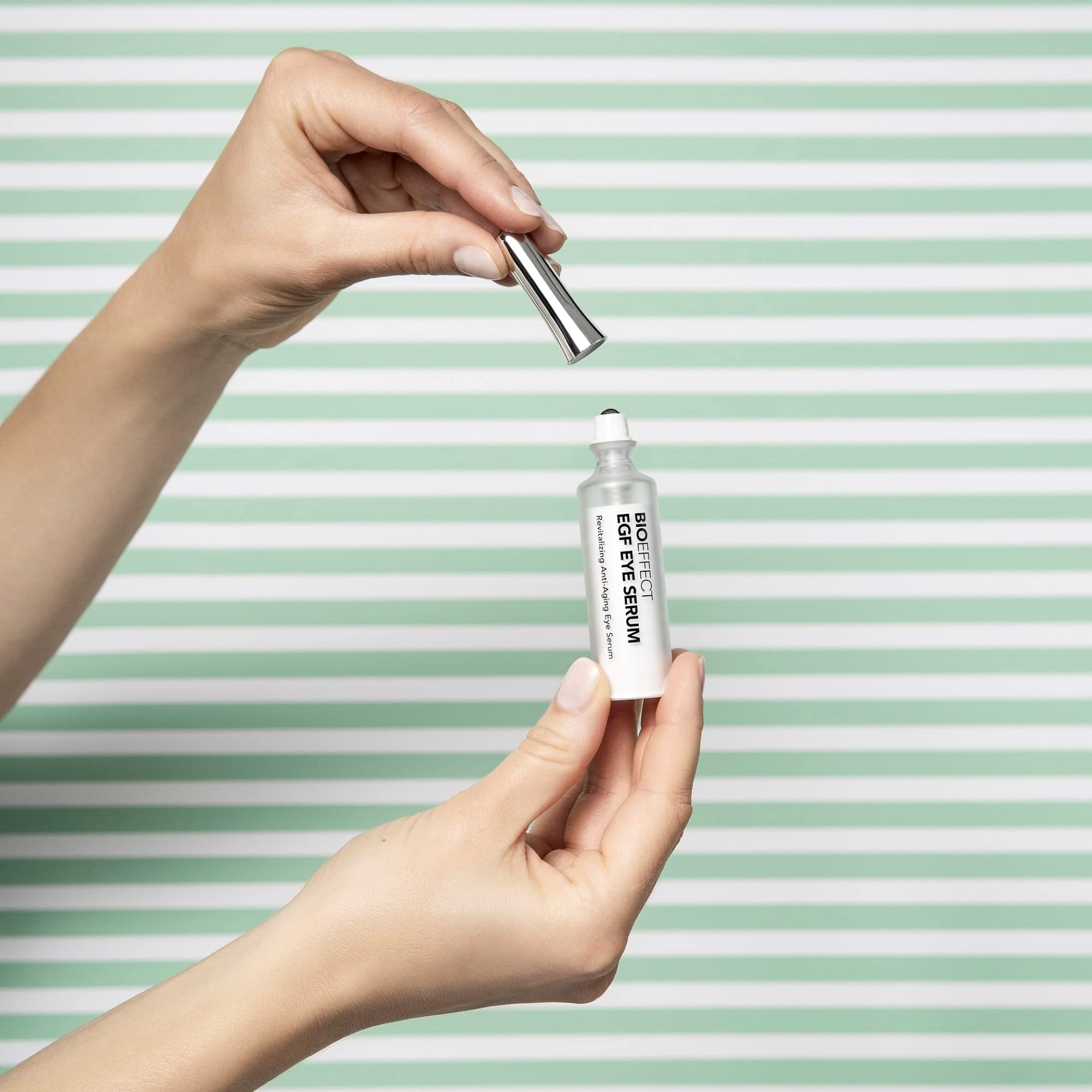 BIOEFFECT EGF Eye Serum uses eco friendly packaging inspired by Icelandic waters.