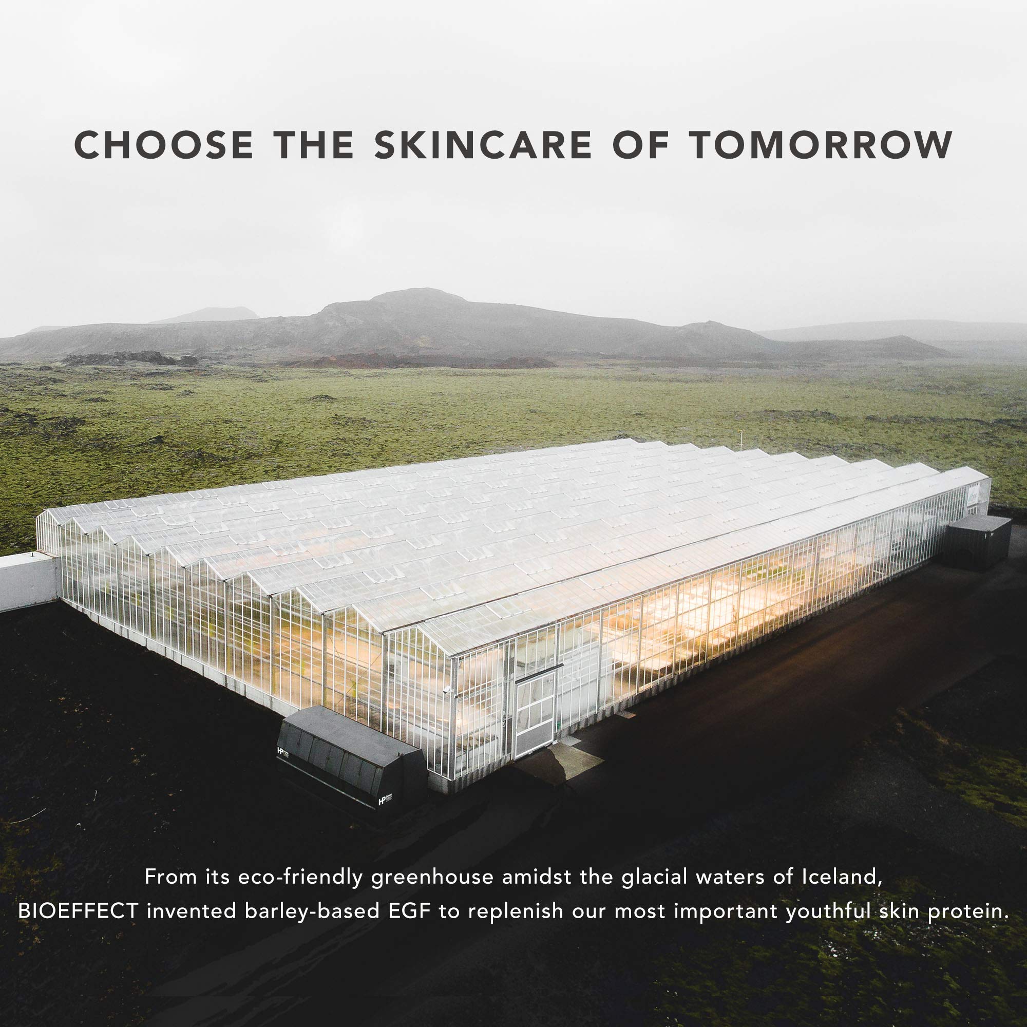 Bioeffect EGF Serum packaging highlights barley growth factor heritage and innovative science