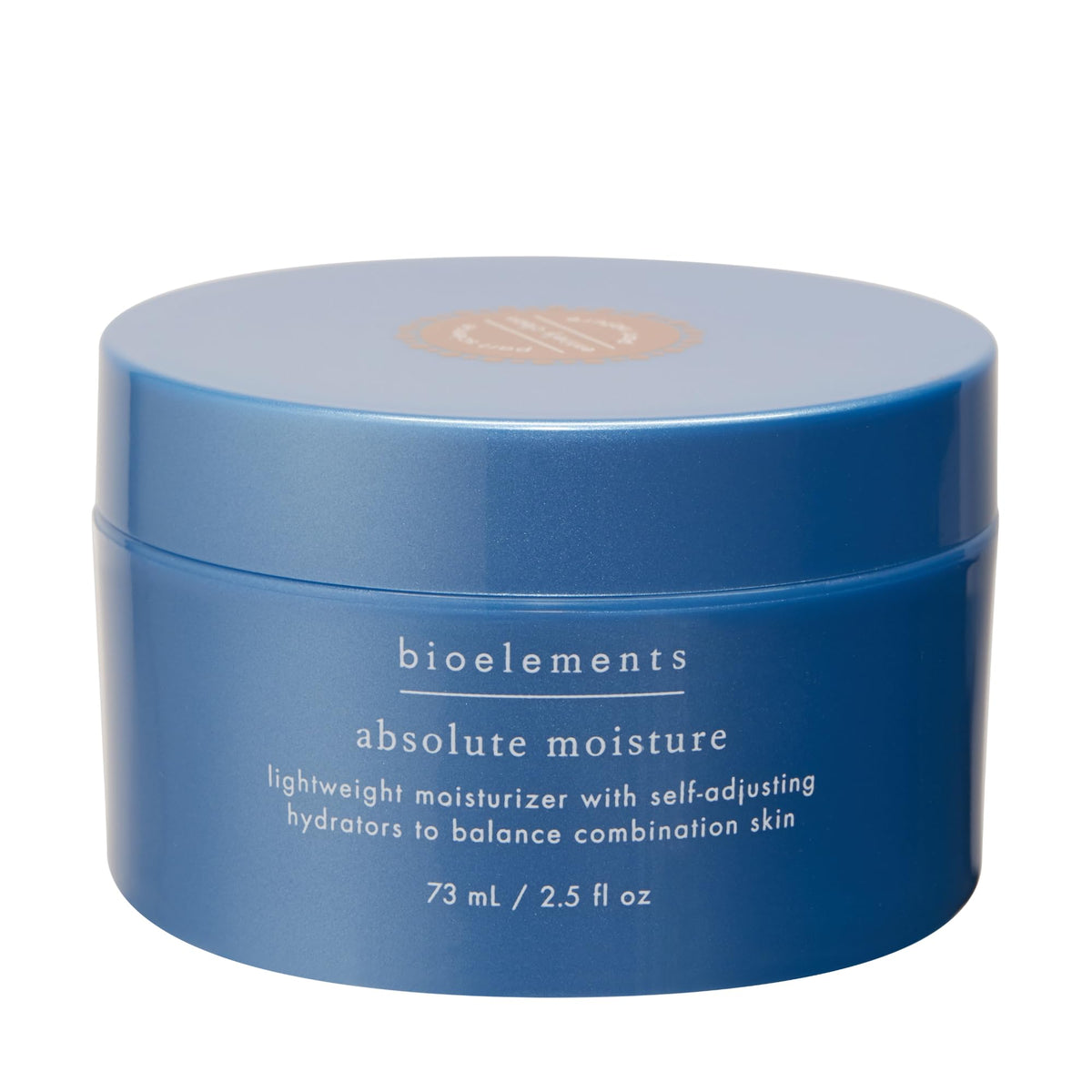 Bioelements Absolute Moisture bottle with pour shows controlled dispensing for balanced hydration.