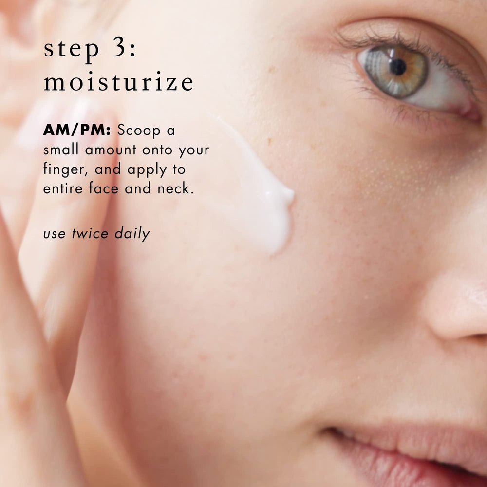 Bioelements product in use demonstrating gentle cleansing and calm skin.
