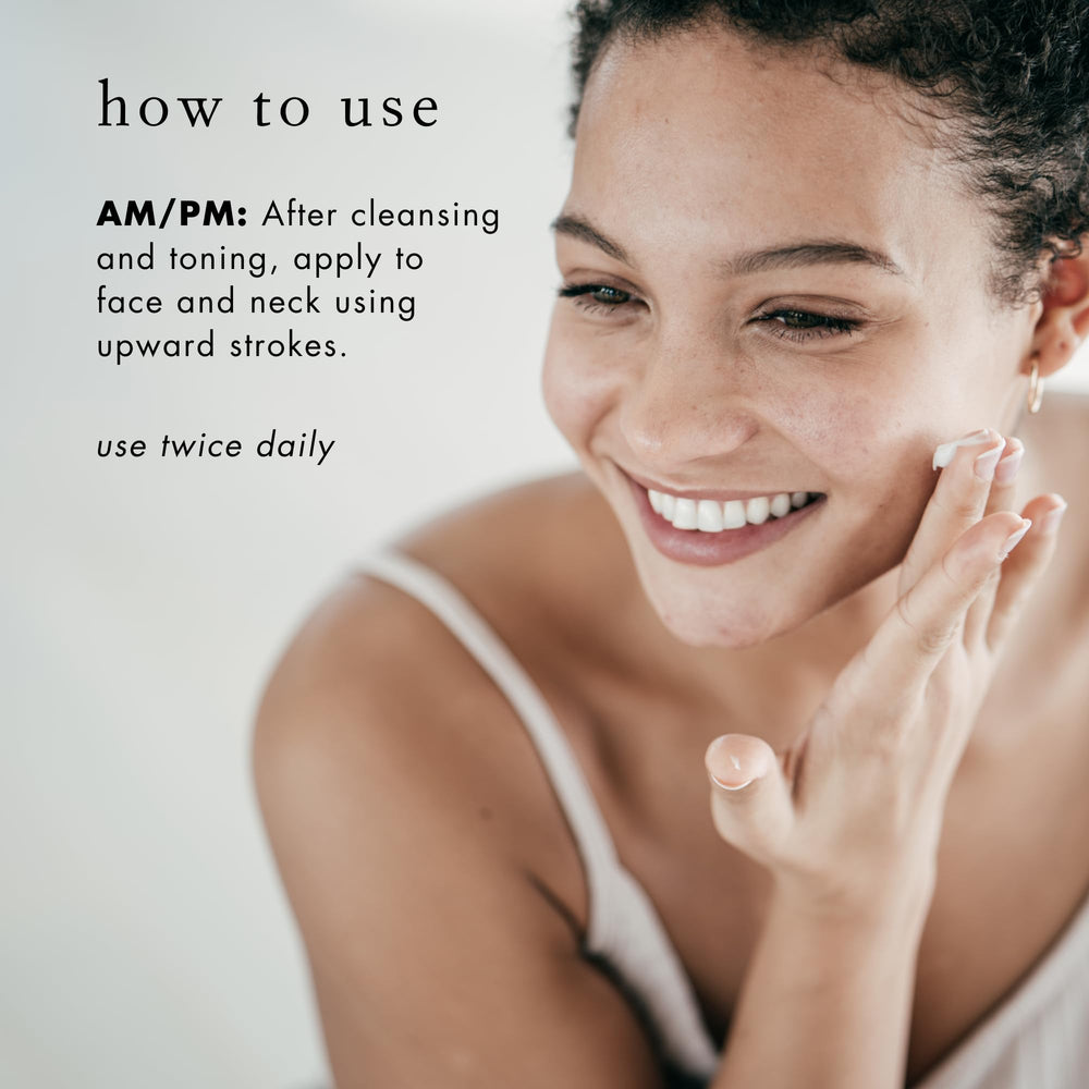 Cooling gel texture of CreateFirm serum gliding onto the skin.
