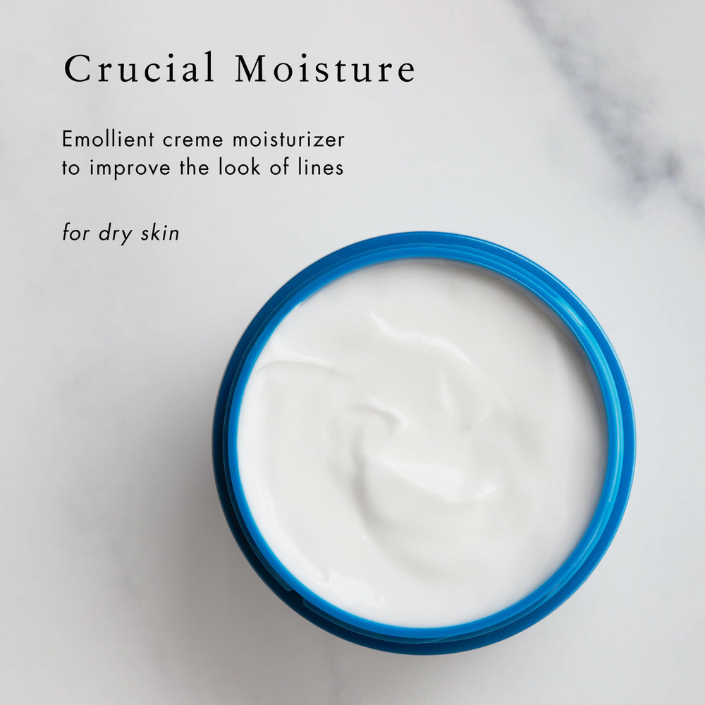 Bioelements Crucial Moisture on the face delivering smooth, hydrated skin.