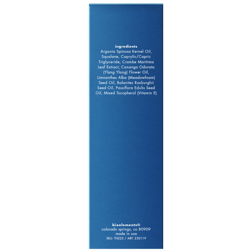 Bioelements Dewluxe oil drops pour to lock in moisture.