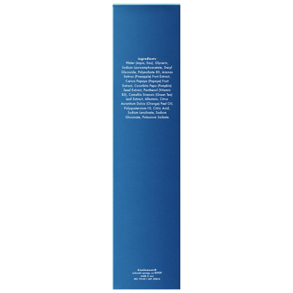 Bioelements Flash Foam Cleanser foam bubbles create light lather for gentle cleansing.