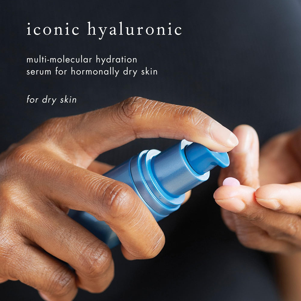 Texture closeup of Bioelements Iconic Hyaluronic Serum showing silky consistency.