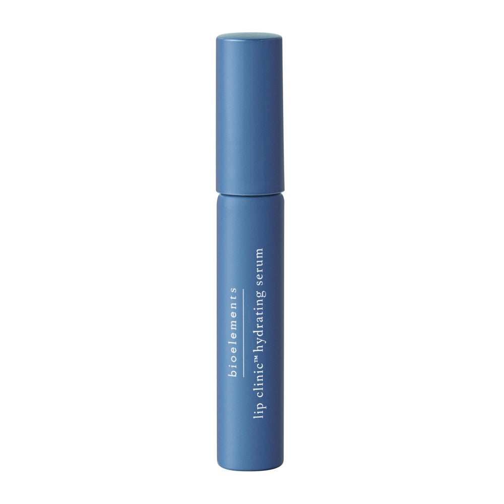 Bioelements Lip Clinic Hydrating Serum bottle offers lightweight hydration and soft lip feel for daily use.