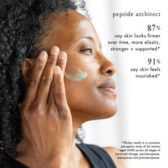 Bioelements Peptide Architect applied to face and neck for targeted care