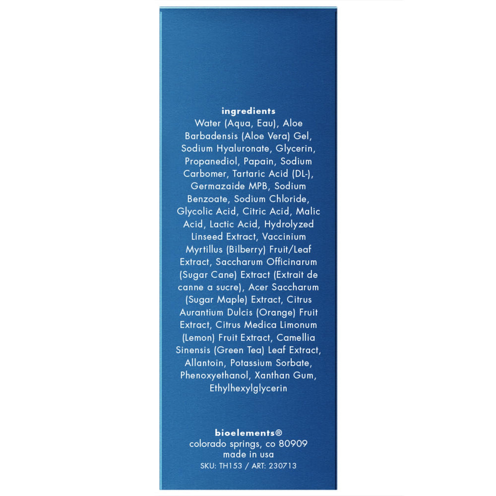 Bioelements Quick Refiner for Eyes packaging emphasizing vegan formula for all skin types.