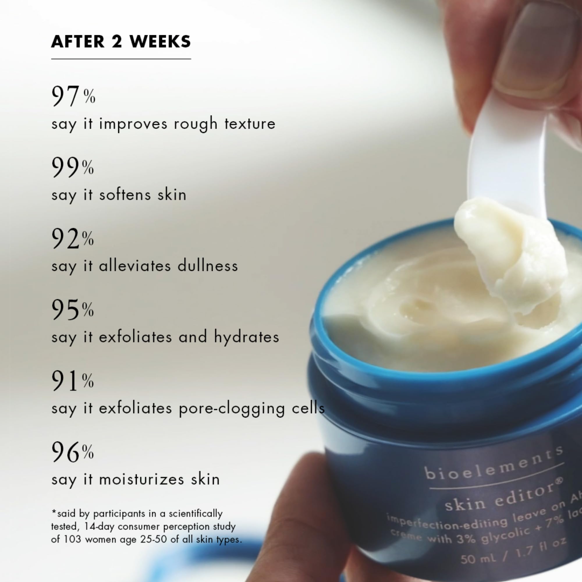 Bioelements Skin Editor spatula for precise dosage during nightly routine