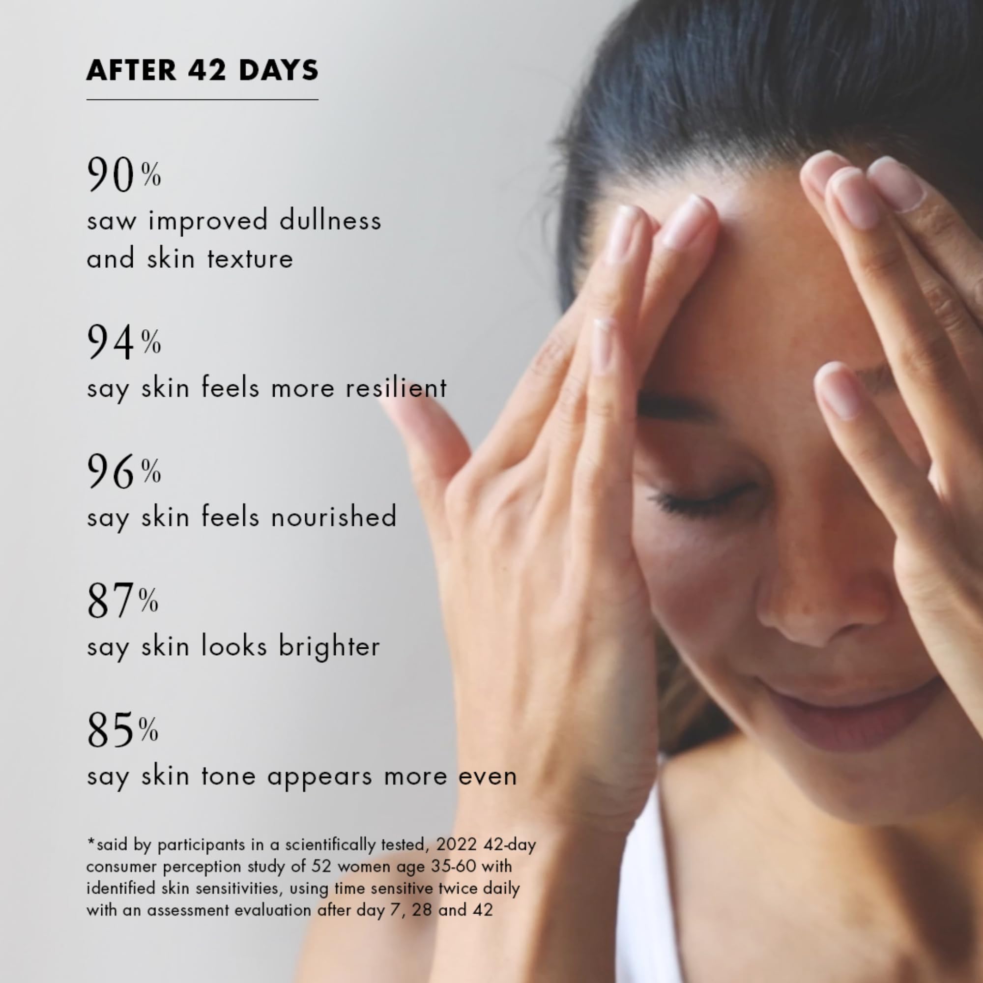 Bioelements Time Sensitive packaging front highlights vegan, clean formula.