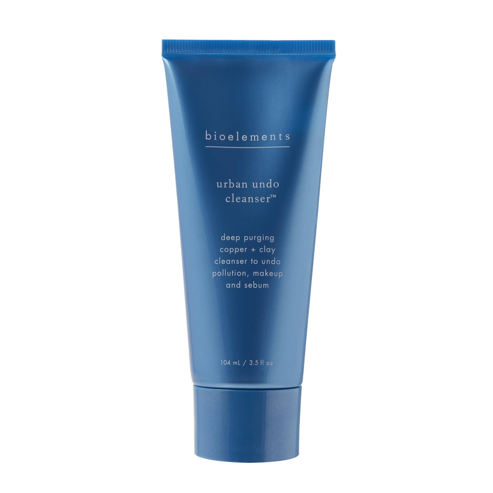 Bioelements Urban Undo Cleanser bottle highlighting copper-rich formula for daily cleansing